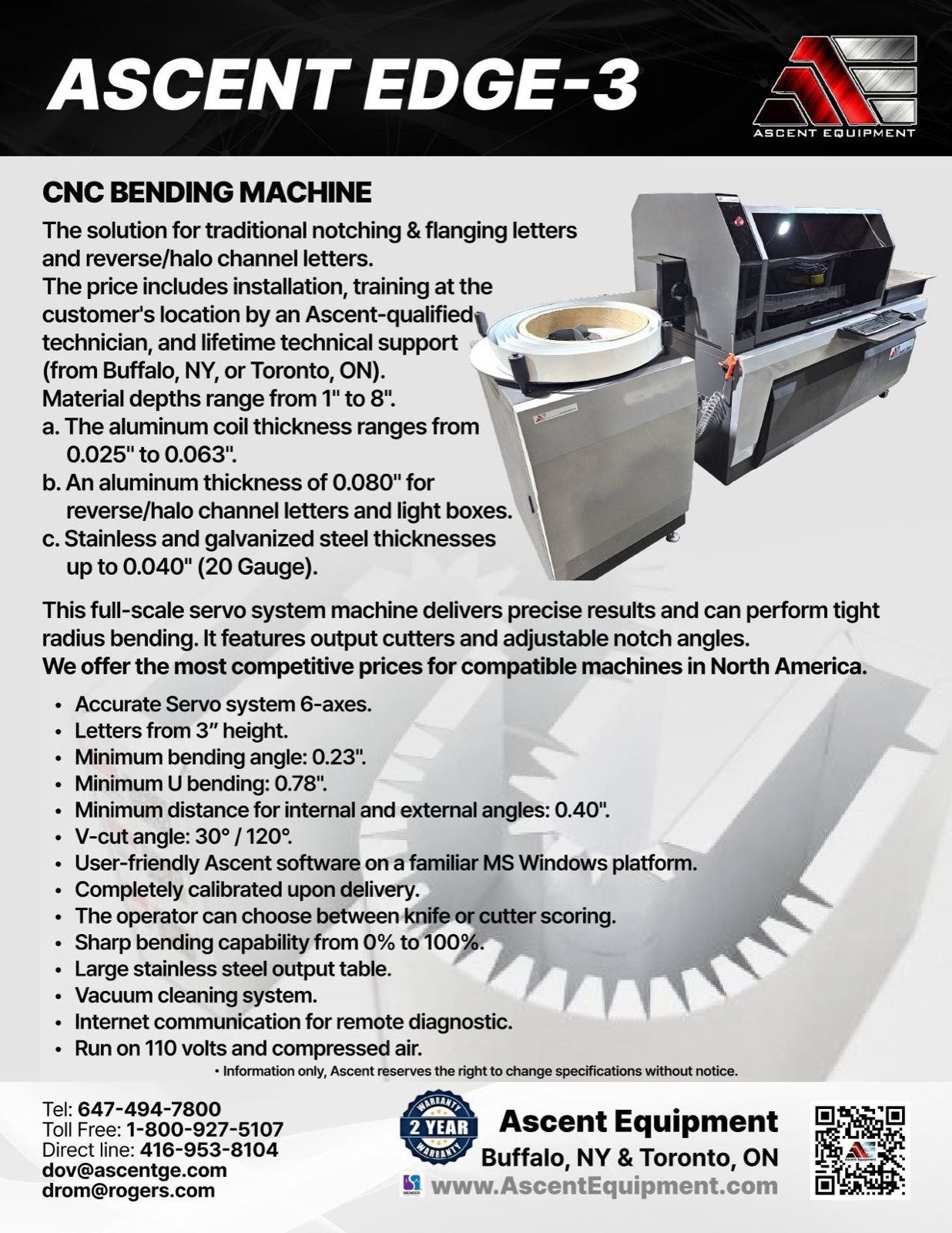 EDGE-3 spec sheet — page 1