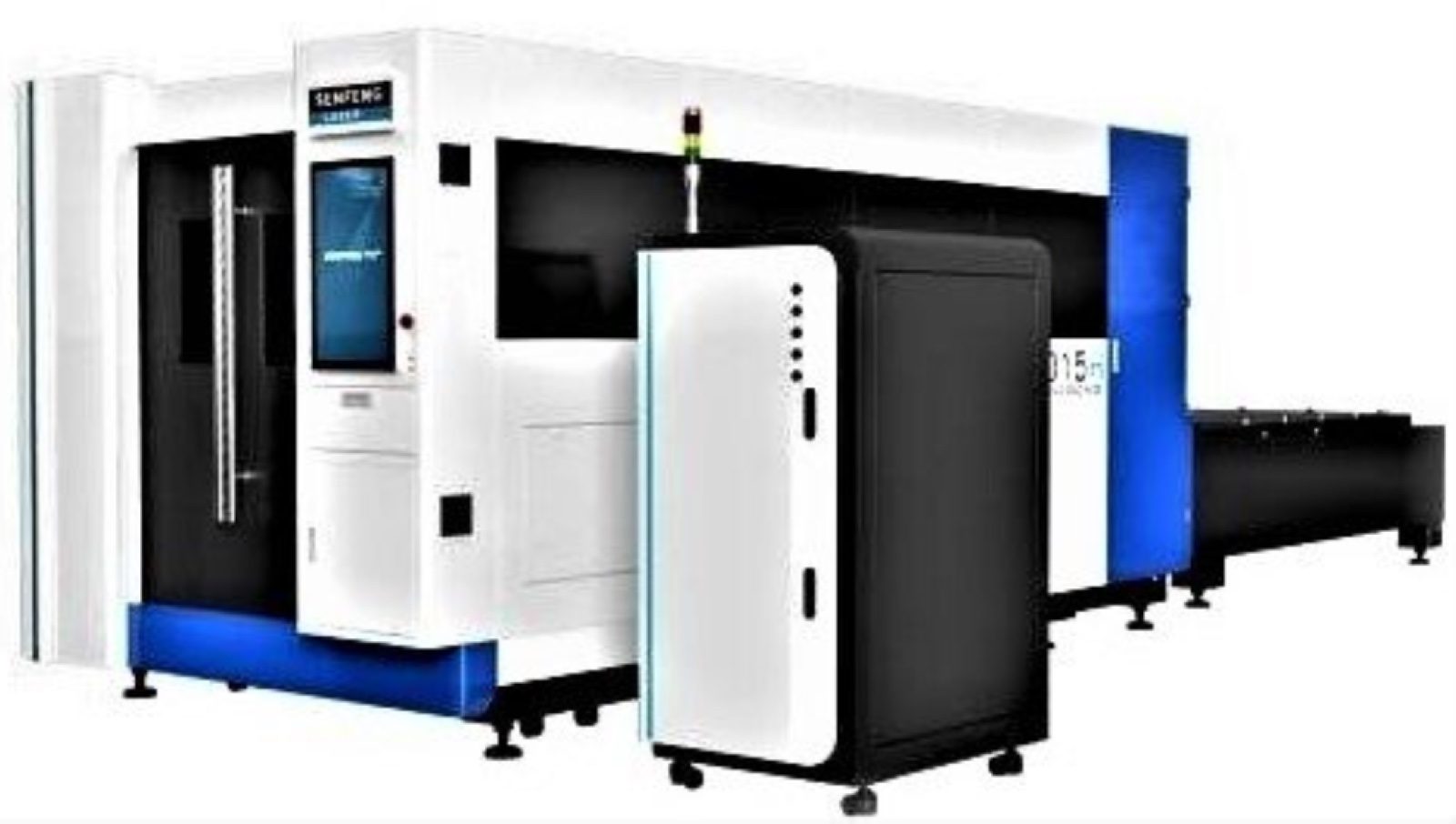 CNC Metal Fiber Laser Cutter 5'x10' machine layout