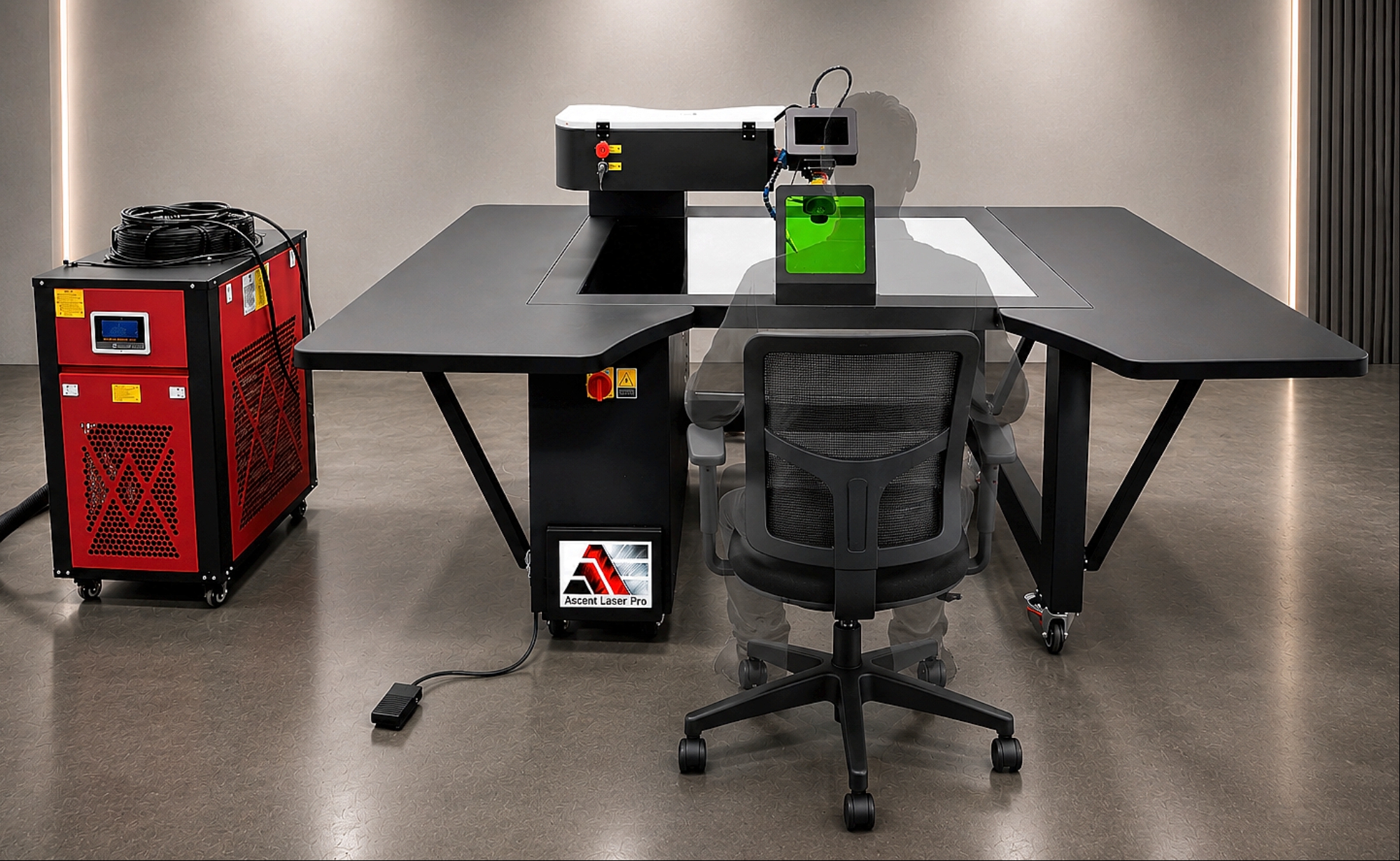QCW fiber laser tabletop / handheld combination welder