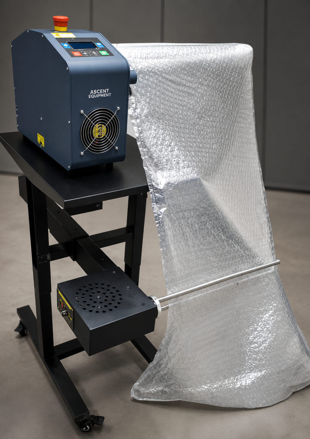 Ascent Inflatable Packaging System — Instant Bubble Roll Machine