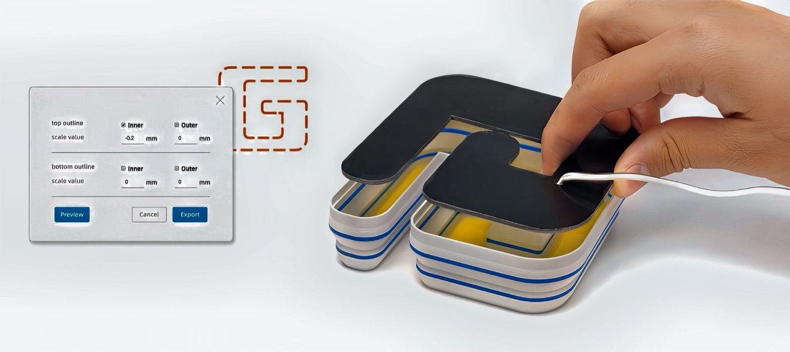 Ascent-3D slicer software interface