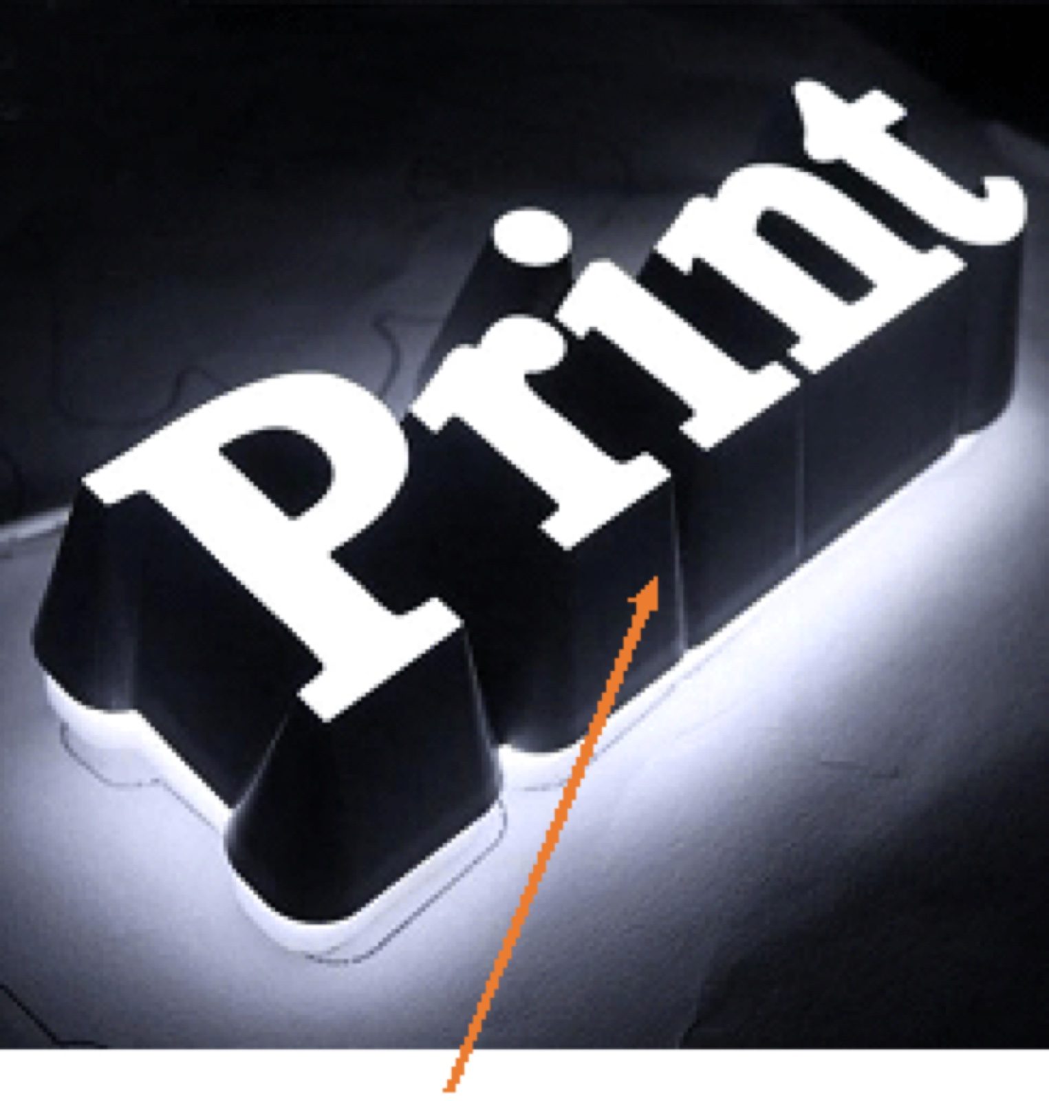 Special channel letter filament — completely tight to light