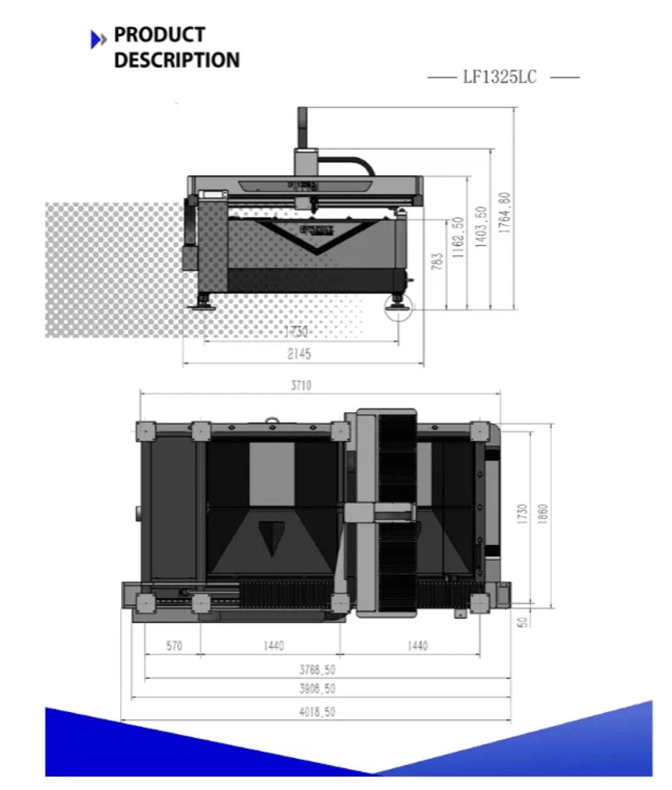 Ascent-LF1325-FC product description and dimensions