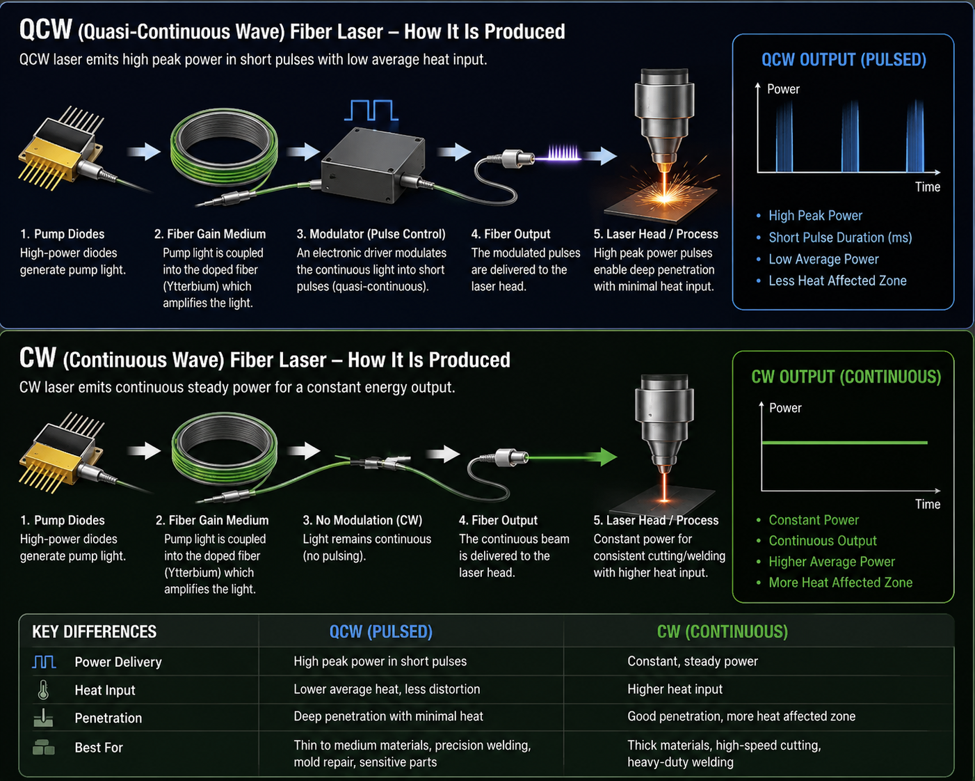 QCW Tabletop vs. Handheld Fiber Laser Welder: Which Is Right for Your Sign Shop?