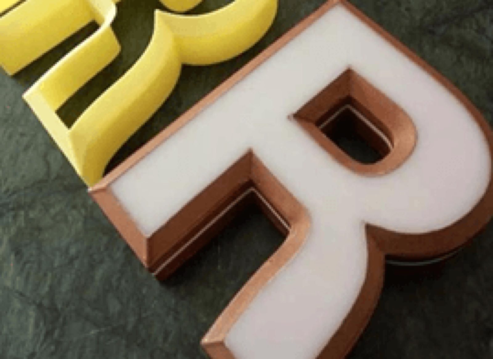 Special channel letter filament — pigment will not be dissolved